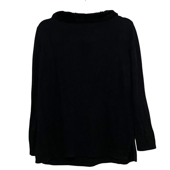 Preston & York Pullover Sweater Womens XL Black Dark Academia Whimsygoth Classic - Picture 3 of 5